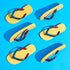 Ciabatte infradito gialle in gomma Havaianas Top Mix, Brand, SKU p412000303, Immagine 0